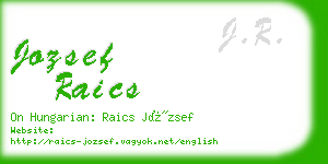 jozsef raics business card